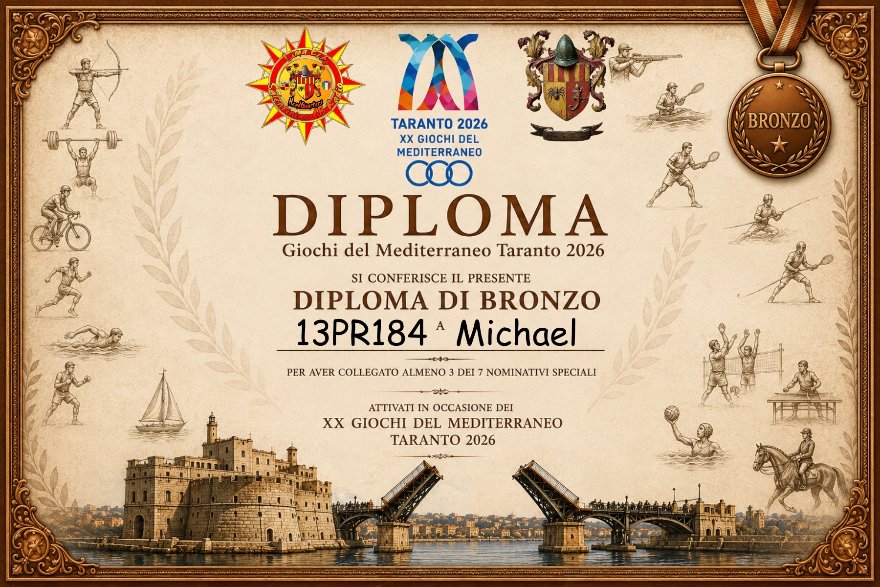 eQSL 13PR184 Michael